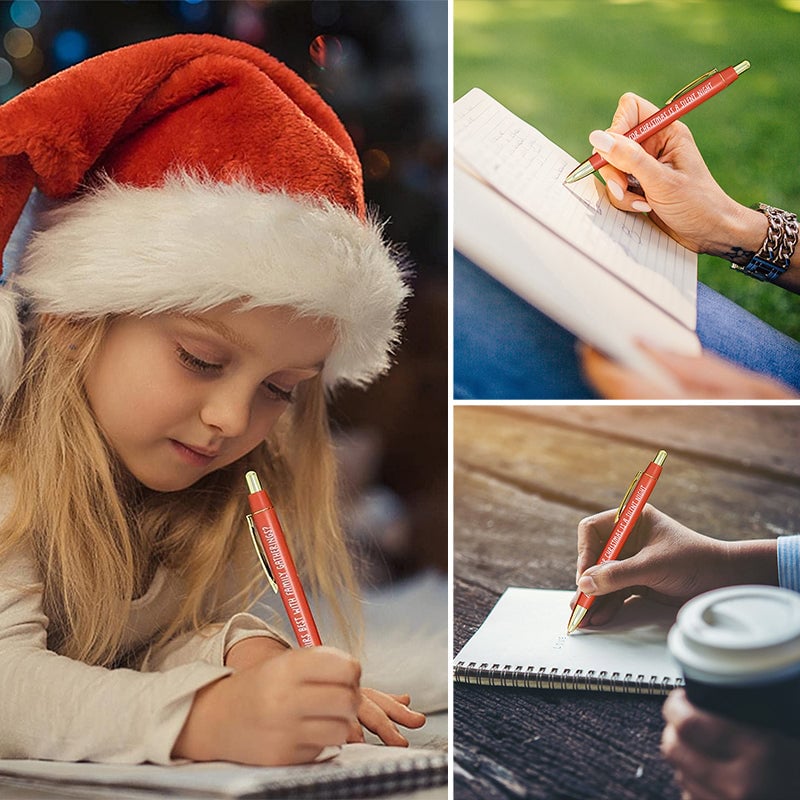 Retractable Christmas Multicolor Ballpoint Pen