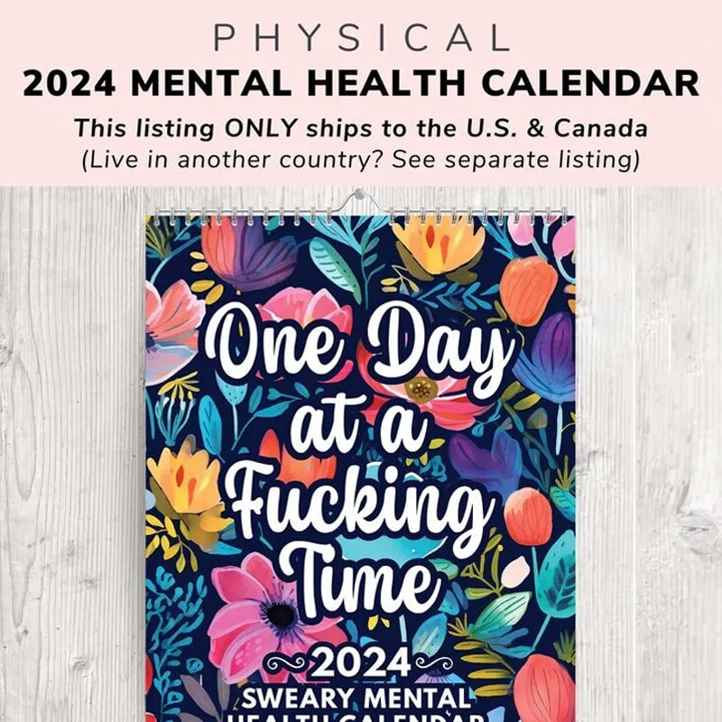 2024 Funny Mental Health Calendar