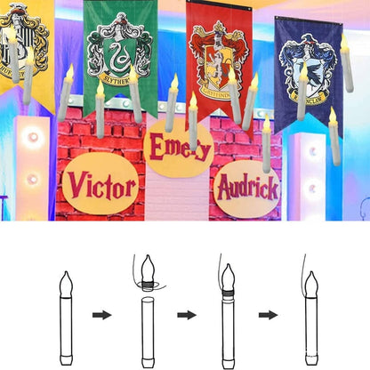 🪄🪄Fantasy Floating Candles with Wand Remote