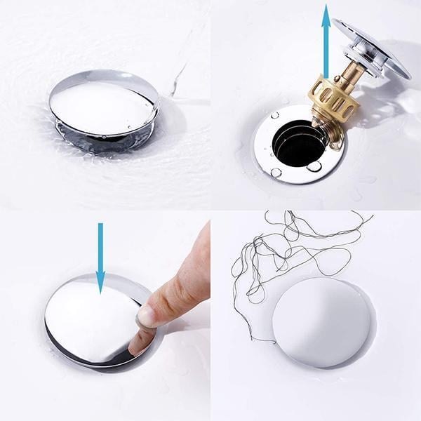 New Universal wash basin bounce drain filter
