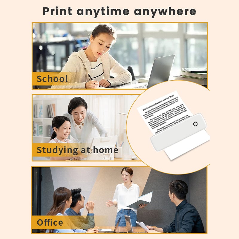 Portable Wireless Bluetooth Thermal Printer