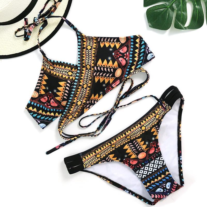 String Strappy Swim Wear Badeanzug