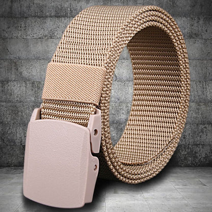 Non-Metallic Non-Magnetic Buckle Nylon Belt
