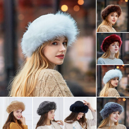 Faux Fur Suede Winter Cap