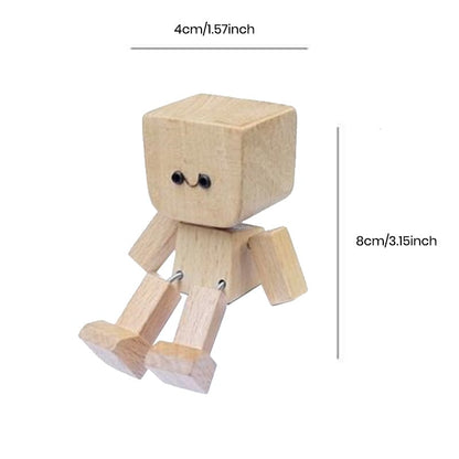 Shaking Wooden Man Figurine