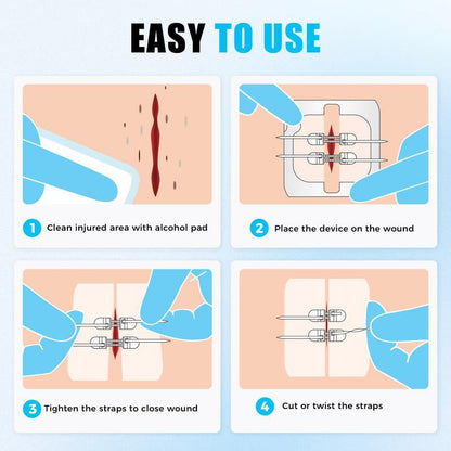 Portable Wound Protection Injury Healing for Outdoor Use Easy (2-strapsx2 pcs/box)