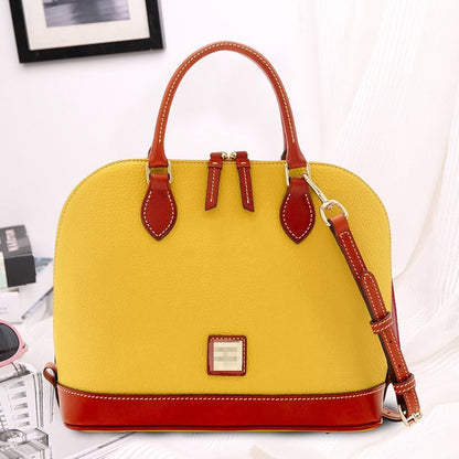 Pebble Leather Zip Zip Satchel