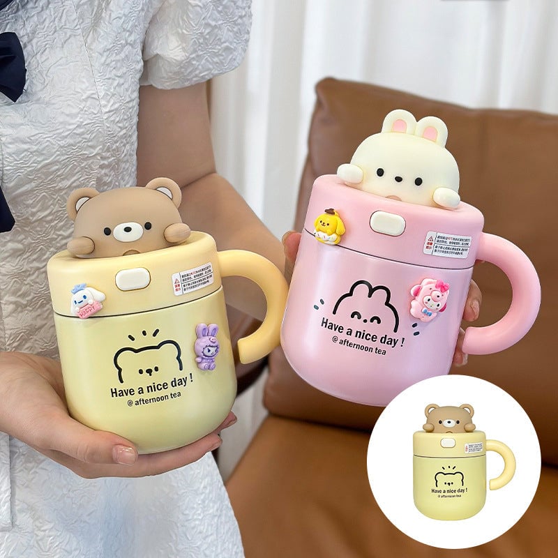 Bear Doll Insulated Water Cup