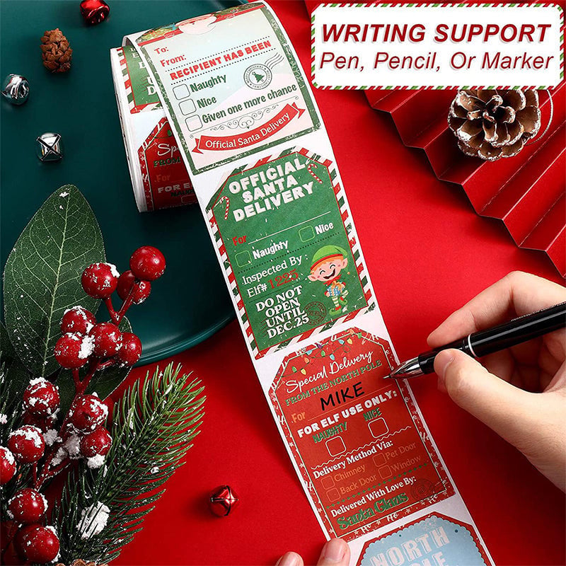 Santa Claus Stickers Roll