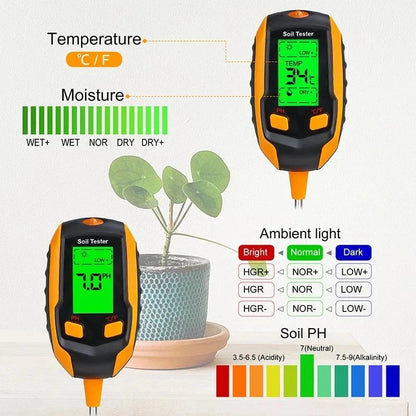 Saker 3 in 1 Digital Plant Soil Moisture Meter