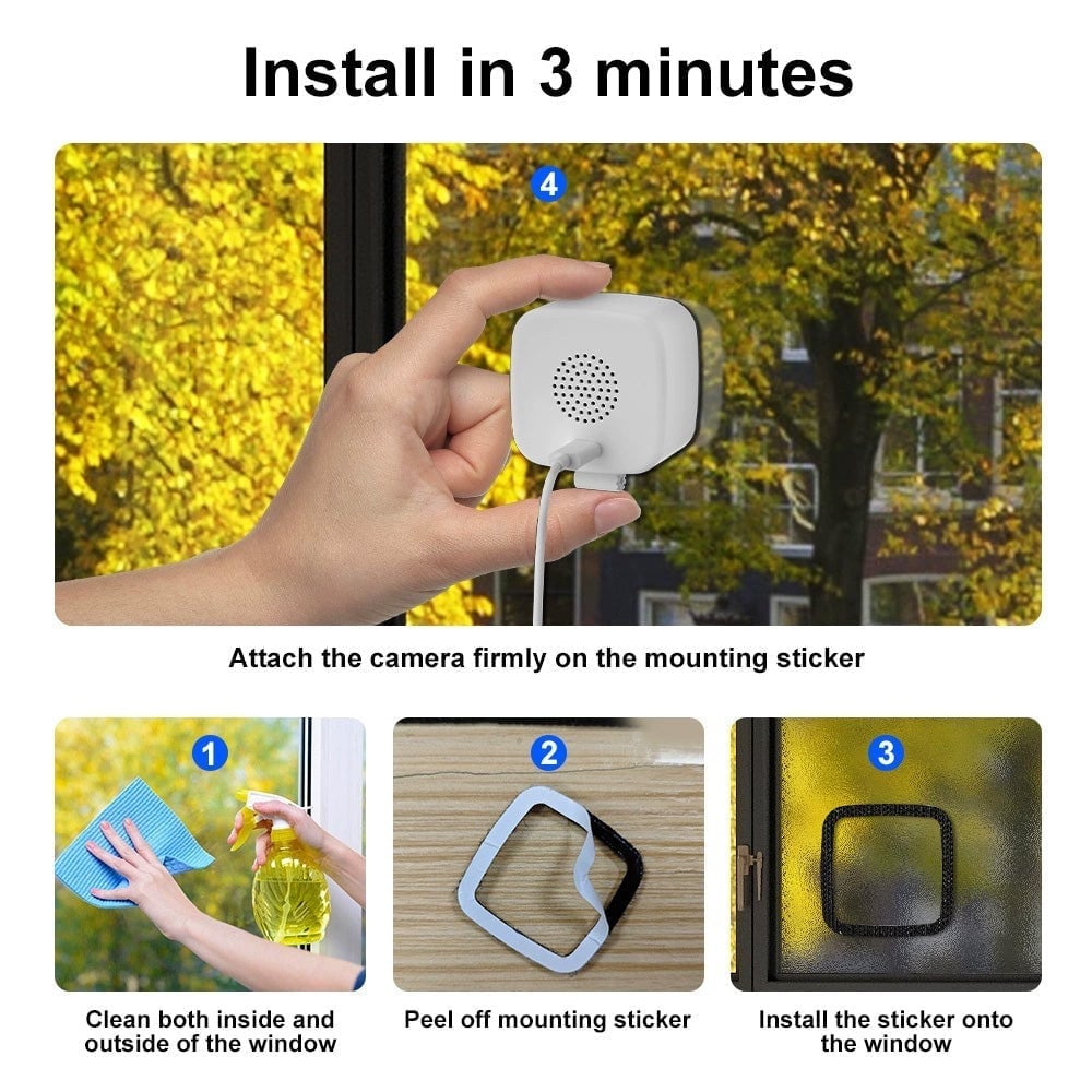 Smart 2K Window Security Camera