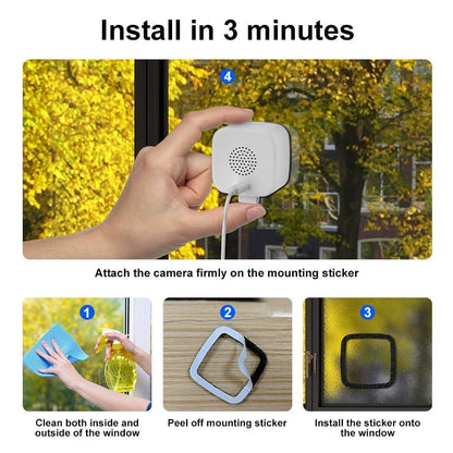 Smart 2K Window Security Camera