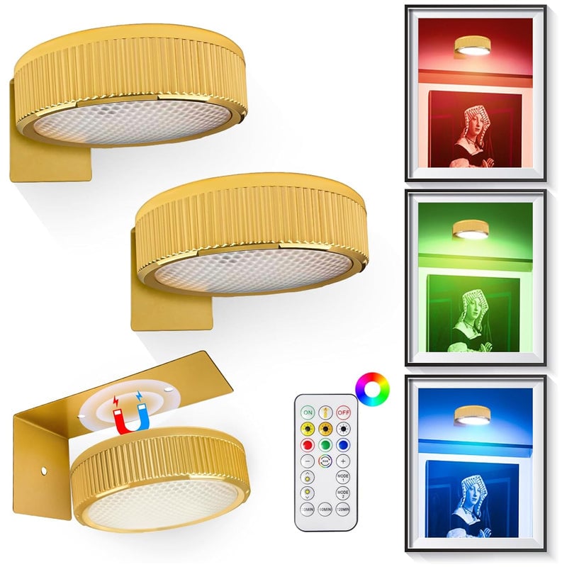 Picture Lights For Wall With 3 Color Temps - 3 Pack