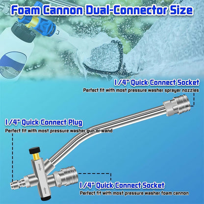 Enhance Your Car Washing Experience - Sakerplus Foam Cannon Dual Connector Accessory