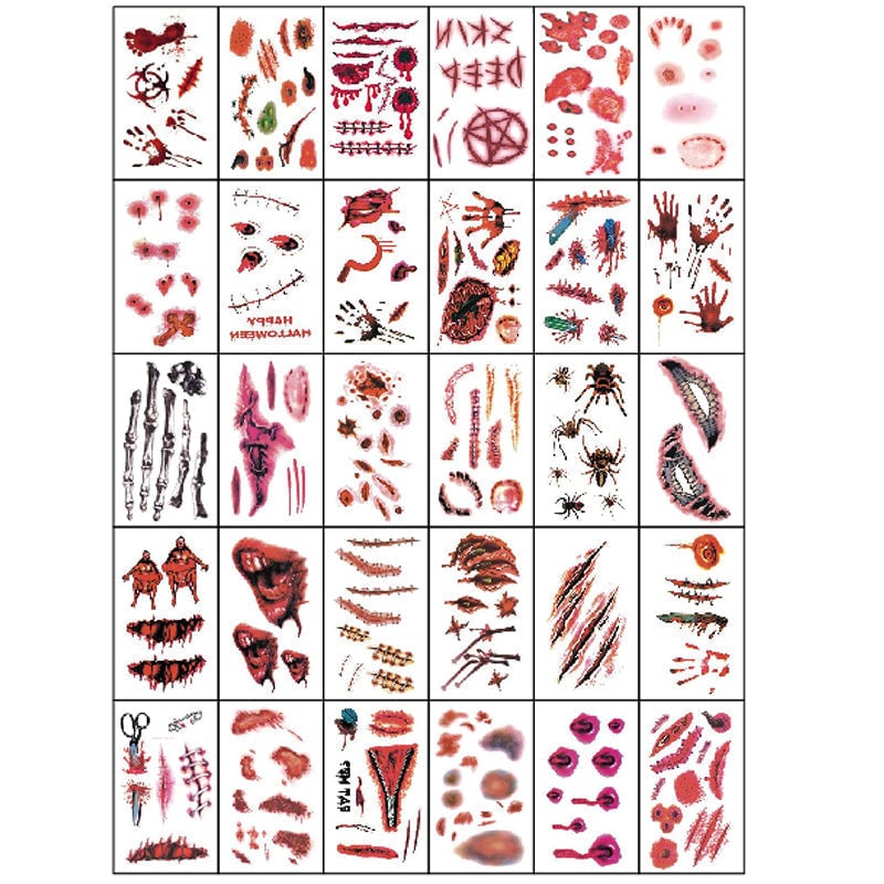 🎃Halloween prank makeup temporary tattoo🎃