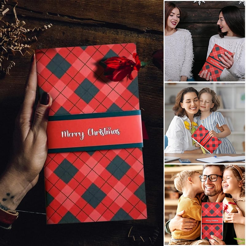 Handmade Waterfall Christmas Gift Card Booklet