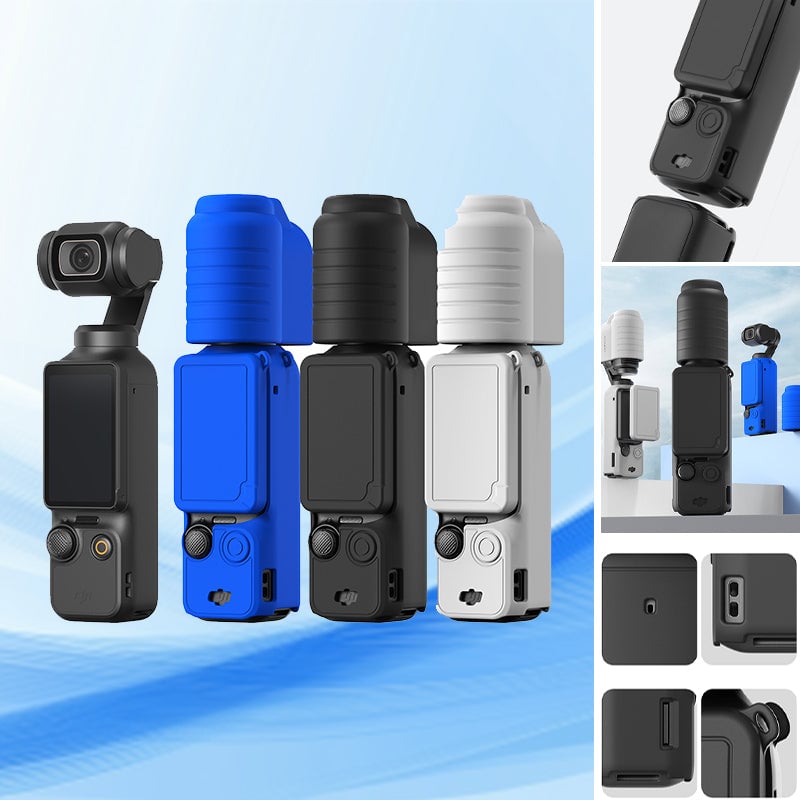 Silicone Protective Case for Osmo Pocket 3, Lens Cover, Gimbal Protective Accessories
