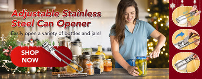 💥Adjustable Jar & Bottle Opener Multifunctional Stainless Steel Can Opener💥