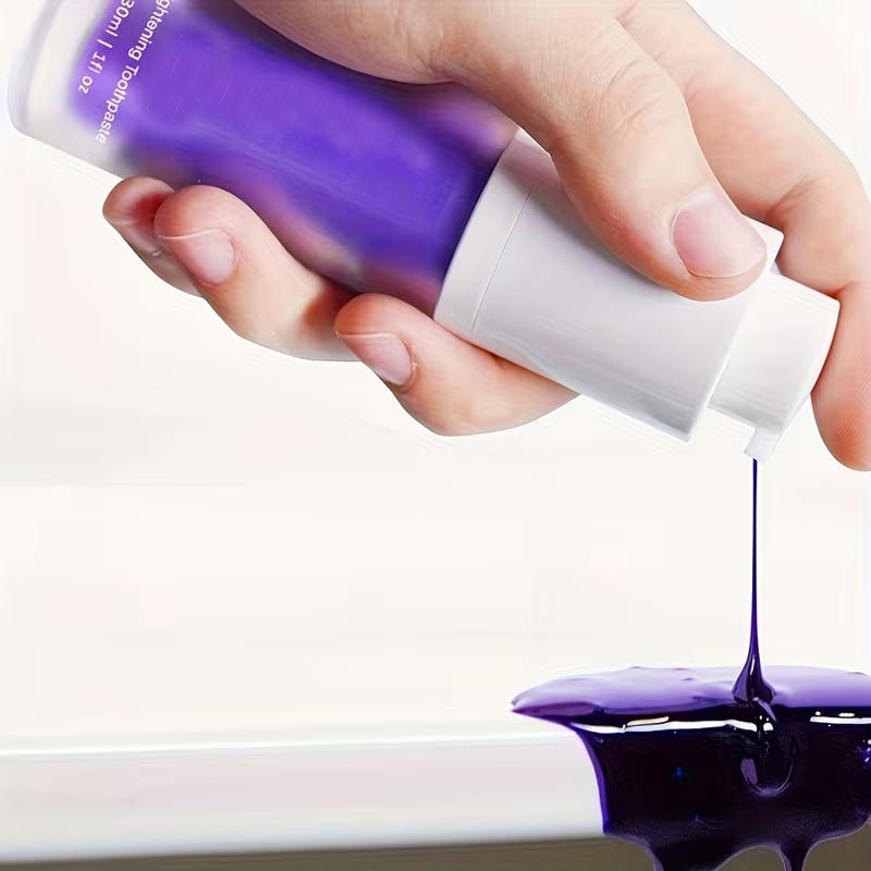 Purple Teeth Whitening Mousse Toothpaste