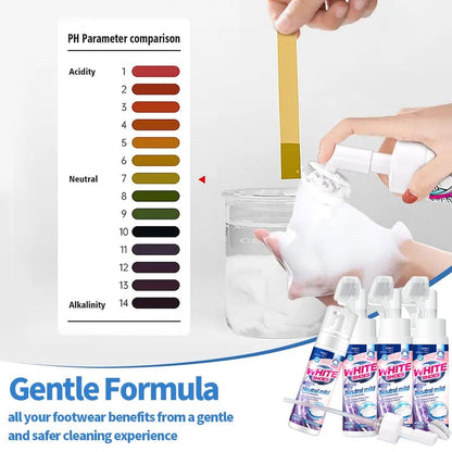 🤍Foam No-Rinse Cleaner — Instantly Brightens & Whitens Shoes