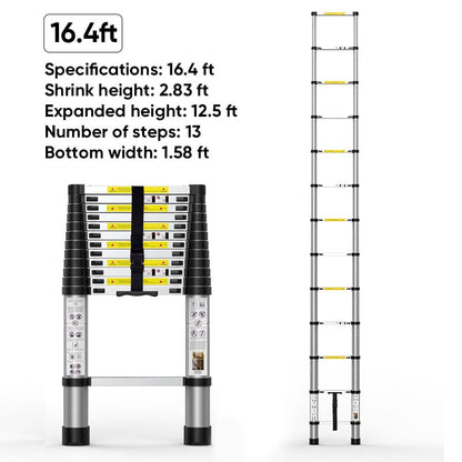 Sakerplus Portable Collapsible Extension Ladder