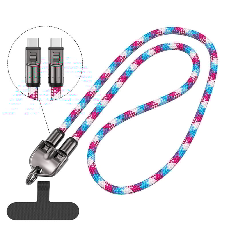 2-in-1 Fast Charging Data Cable ＆ Phone Lanyard
