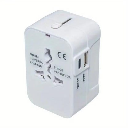 Universal Travel Adapter with Dual USB Ports