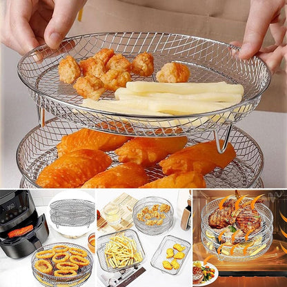 3-Layer Stackable Air Fryer Rack