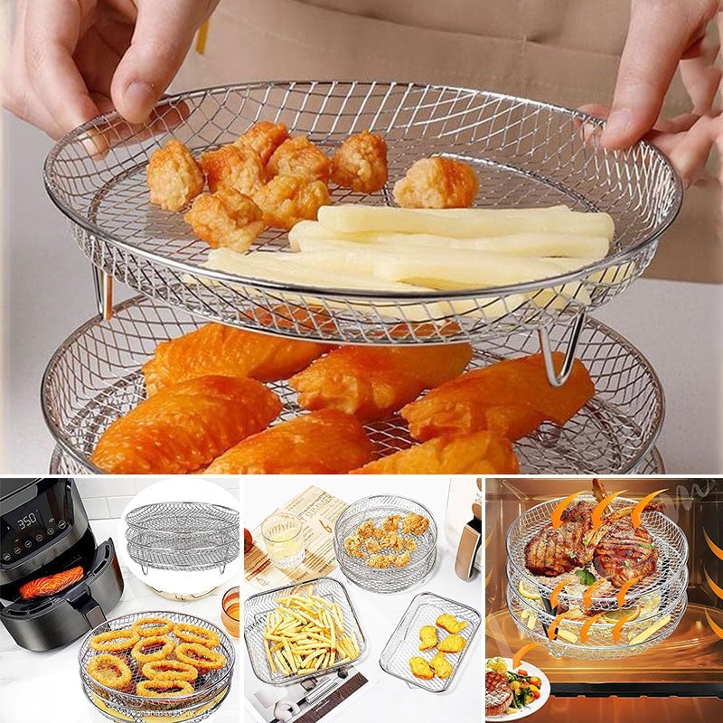 3-Layer Stackable Air Fryer Rack