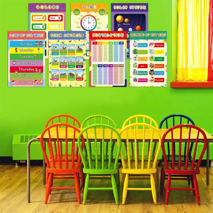 Colorful Educational Posters（16PCS/SET ）