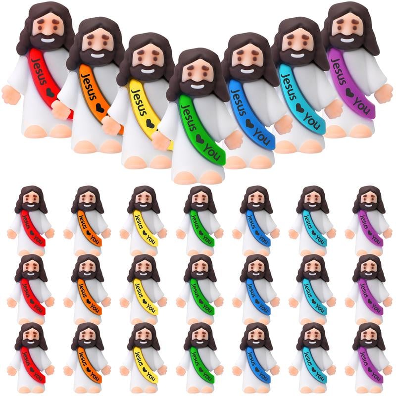 Mini Jesus Figurines -Dark Skin