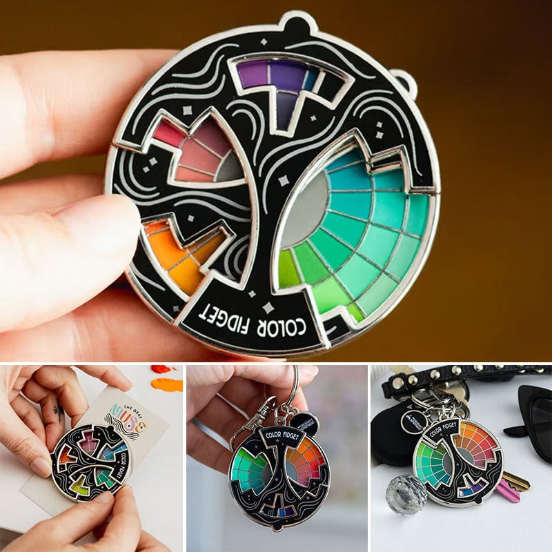 Color Fidget Enamel Pin(✨A Wheel Of Twenty Hues)