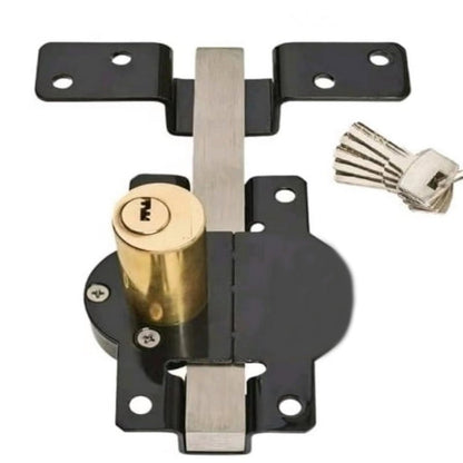Garden gate spring crossbar lock
