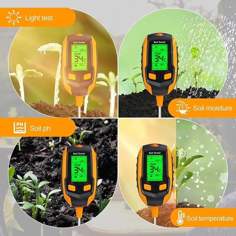 Saker 3 in 1 Digital Plant Soil Moisture Meter