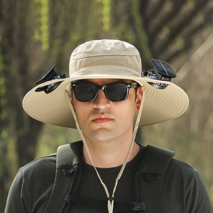 Solar Fan Outdoor Fishing Hat
