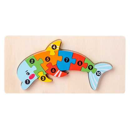 Children's Educational 3D Wooden Puzzle
