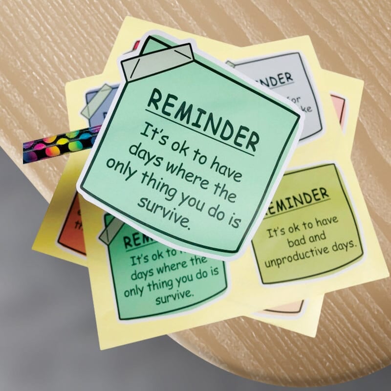 💖Mental Health Sticky Note Stickers🎁（24 pcs）