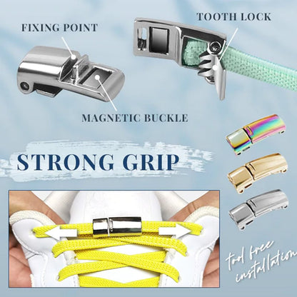 Magnetic Tie-Free Shoelace Buckle