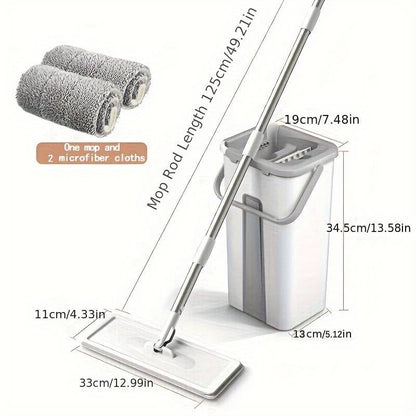 Sakerplus Mop and Bucket with Wringer Set