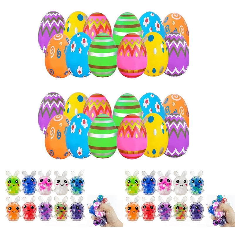 Prefilled Easter Eggs with Squeeze Toys