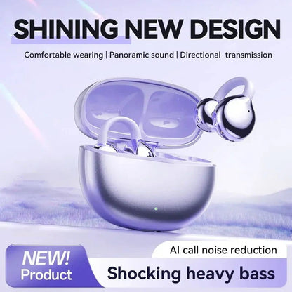 ✨AI Translation Open Ear Clip Bluetooth Headphone
