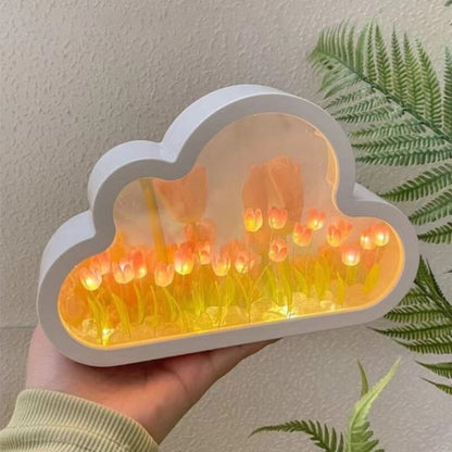 DIY set with tulip mirror and night light