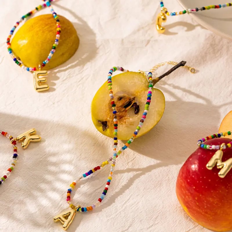 Letter Beaded Necklace