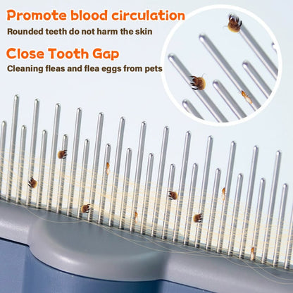 Self-Cleaning Pet Grooming Brush