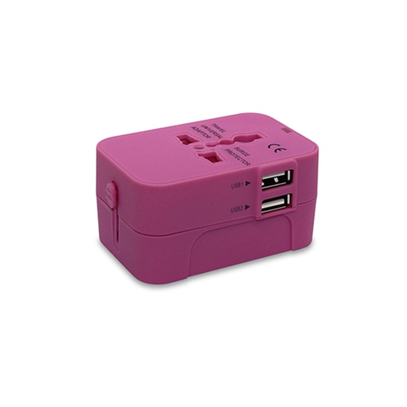 Universal Travel Adapter with Dual USB Ports