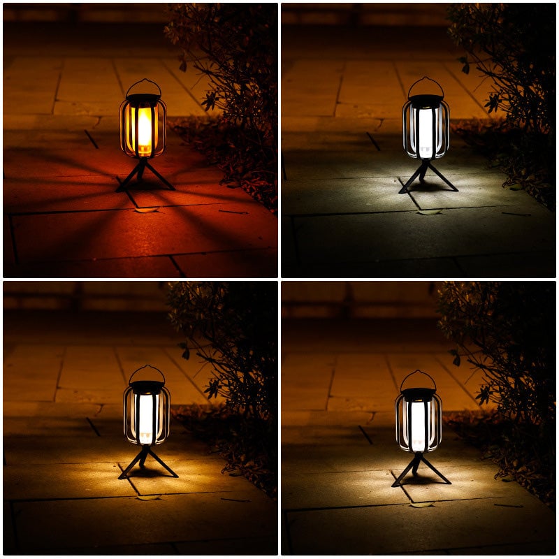 Solar lantern outdoor light with 4 Modes
