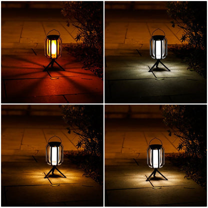 Solar lantern outdoor light with 4 Modes