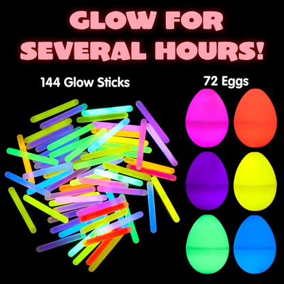 Prefilled Easter Eggs with Toys and Stickers for Egg Hunts