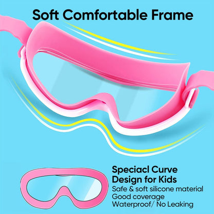 High Definition Waterproof Anti-fog Large Frame Swimming Goggles【Set Of 2 PCS】