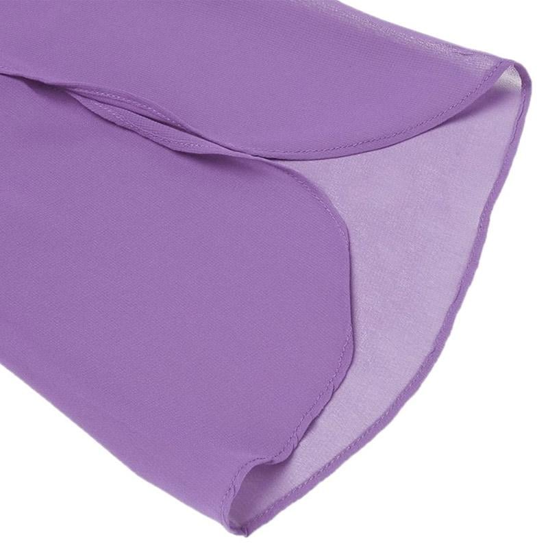 Flared Sleeve Chiffon Tops